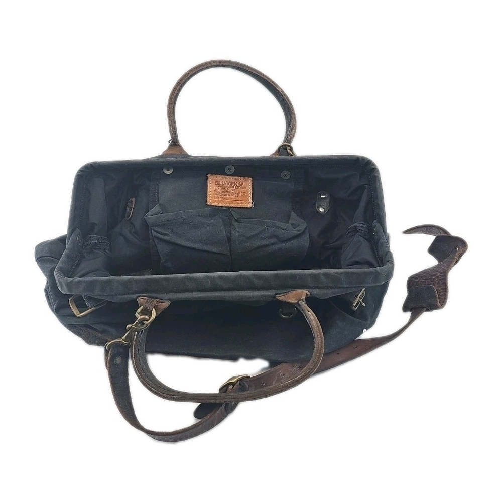 billykirk bag Leather Canvas Black Brown